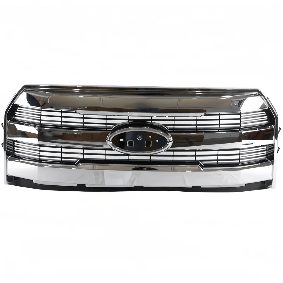 2015–2017 Ford F-150 Front Upper Grille Grill Chrome  | OEM Fit