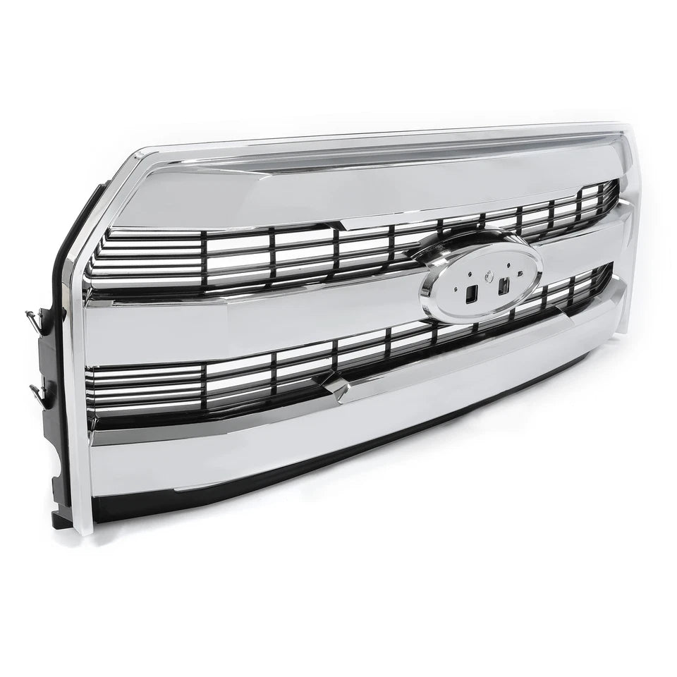2015–2017 Ford F-150 Front Upper Grille Grill Chrome  | OEM Fit