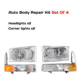 1999-2004 Ford F-250 Super Duty Front Headlight Kit with Corner Lights | OEM Fit