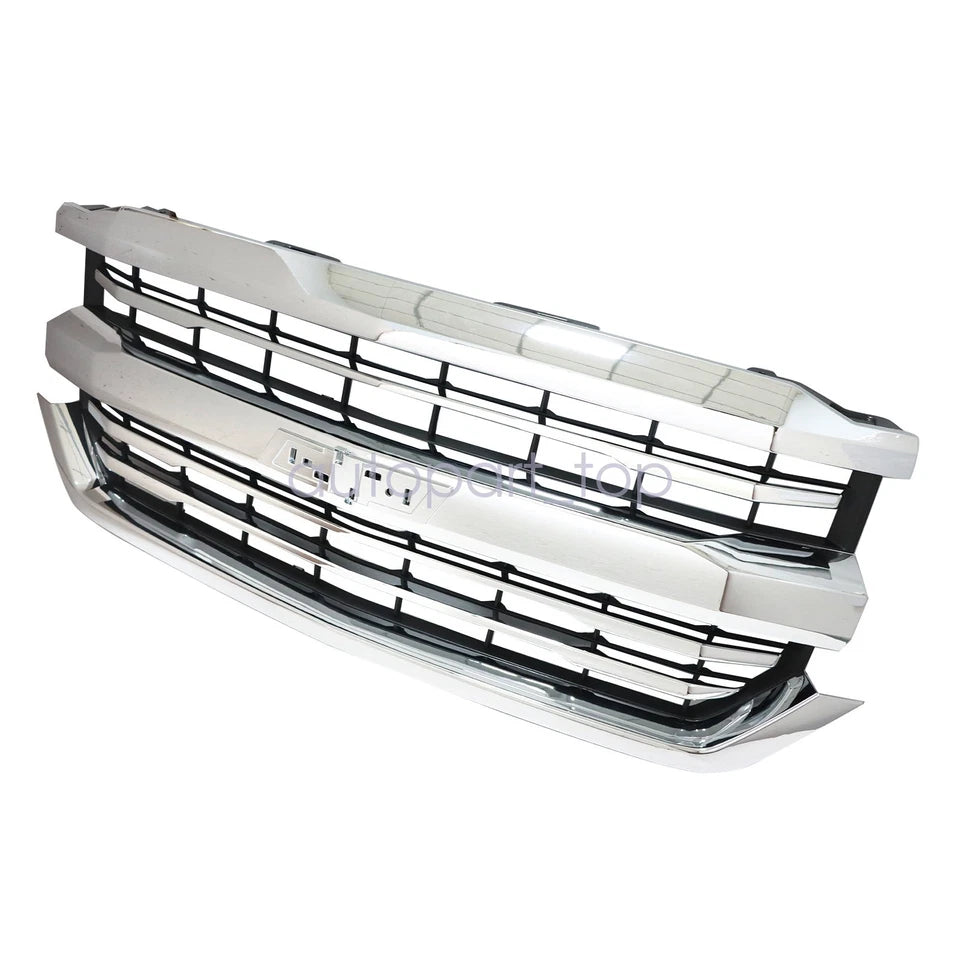 2016–2018 Chevrolet Silverado 1500 Front Bumper Grille Chrome  | OEM Fit