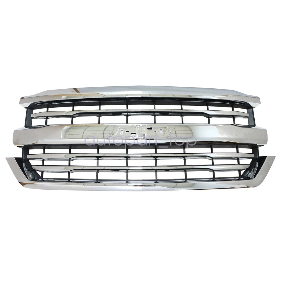 2016–2018 Chevrolet Silverado 1500 Front Bumper Grille Chrome  | OEM Fit