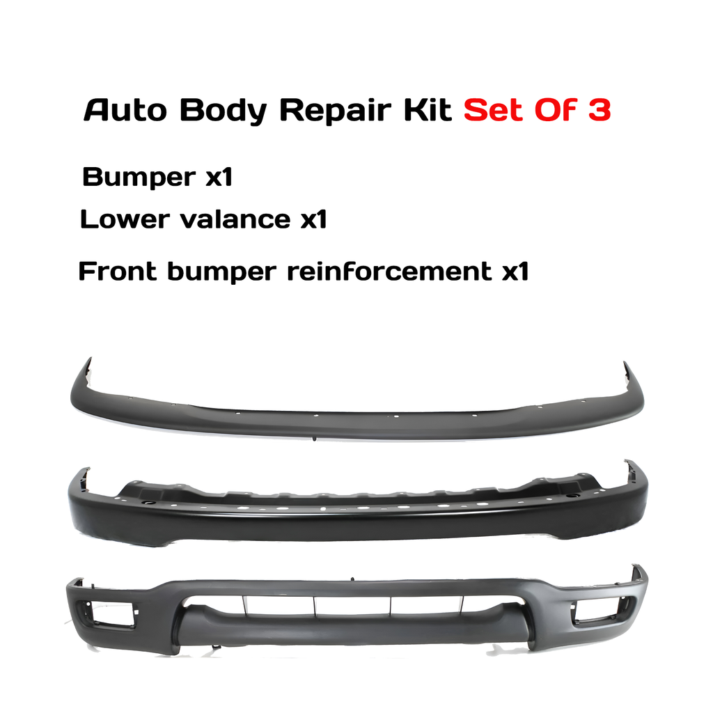 2001-2004 Toyota Tacoma Front Bumper Primed Steel & Bumper Filler Kit | OEM Fit