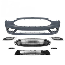 Load image into Gallery viewer, 2017-2018 Ford Fusion | Front Bumper Cover Grille Assembly Kit Set w/ Fog Light | OEM Fit