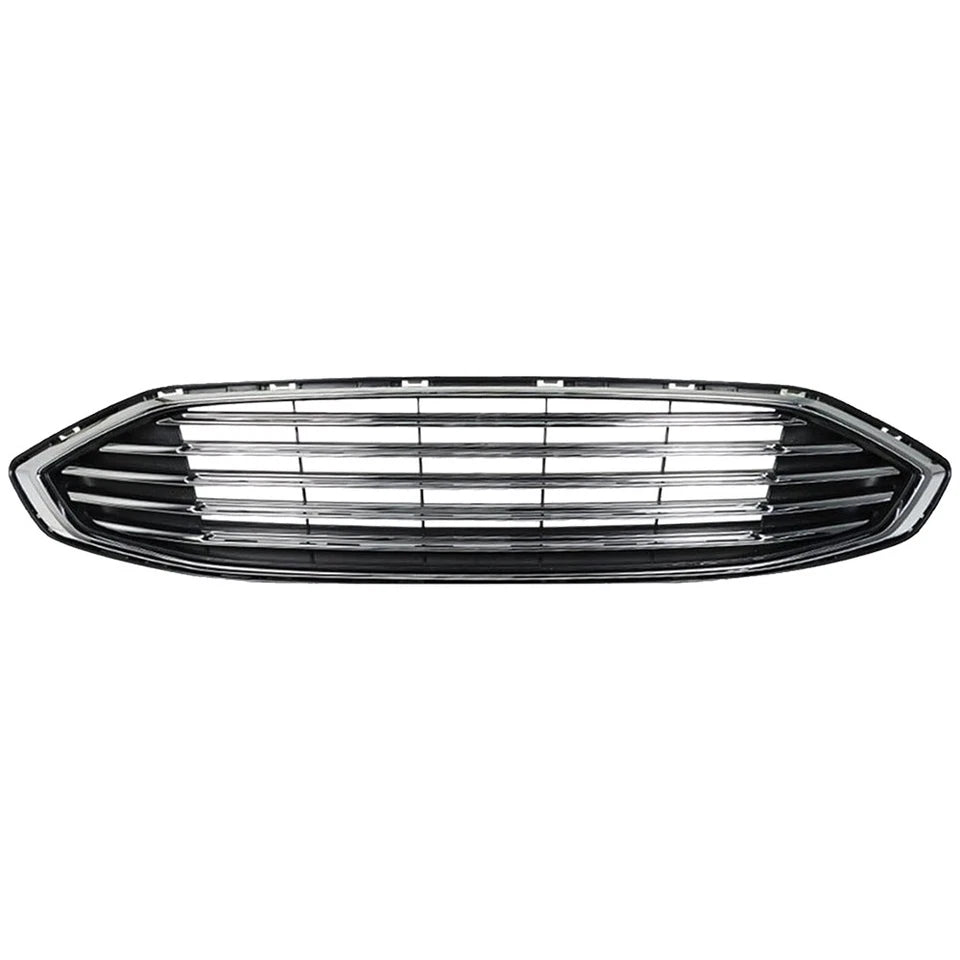 2017-2018 Ford Fusion | Front Bumper Cover Grille Assembly Kit Set w/ Fog Light | OEM Fit