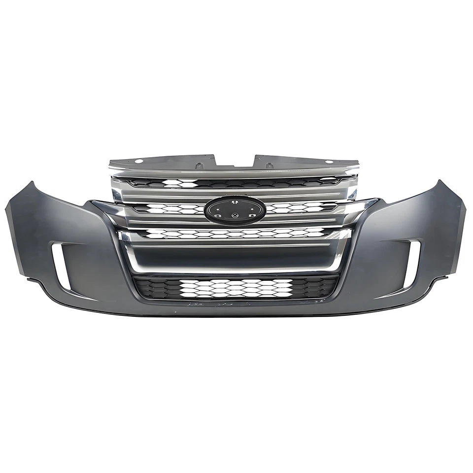 2011-2014 Ford Edge | Front Bumper Cover Grille Assembly Kit | OEM Fit