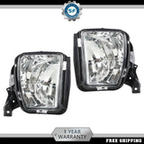 2013–2018 Dodge Ram 1500 LH & RH Clear Bumper Fog Light Lamps w/ Bulbs | OEM Fit
