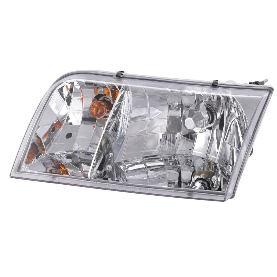 1998–2011 Ford Crown Victoria Headlight Set Left and Right Side Halogen w/ Bulb(s) (Set of 2) | OEM Fit