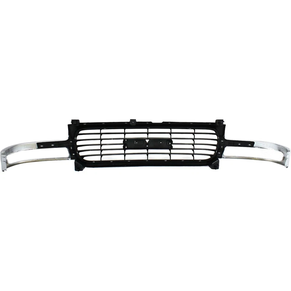 1999–2002 GMC Sierra 1500/2500 Grille Assembly Chrome Shell | OEM Fit