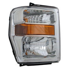 Load image into Gallery viewer, 2008–2010 Ford F-250 Super Duty Headlight Set Driver &amp; Passenger Side Halogen with Bulbs Chrome | OEM Fit
