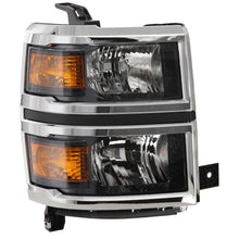 Load image into Gallery viewer, 2014–2015 Chevrolet Silverado 1500 Headlight Set LT / WT Halogen Chrome | OEM Fit