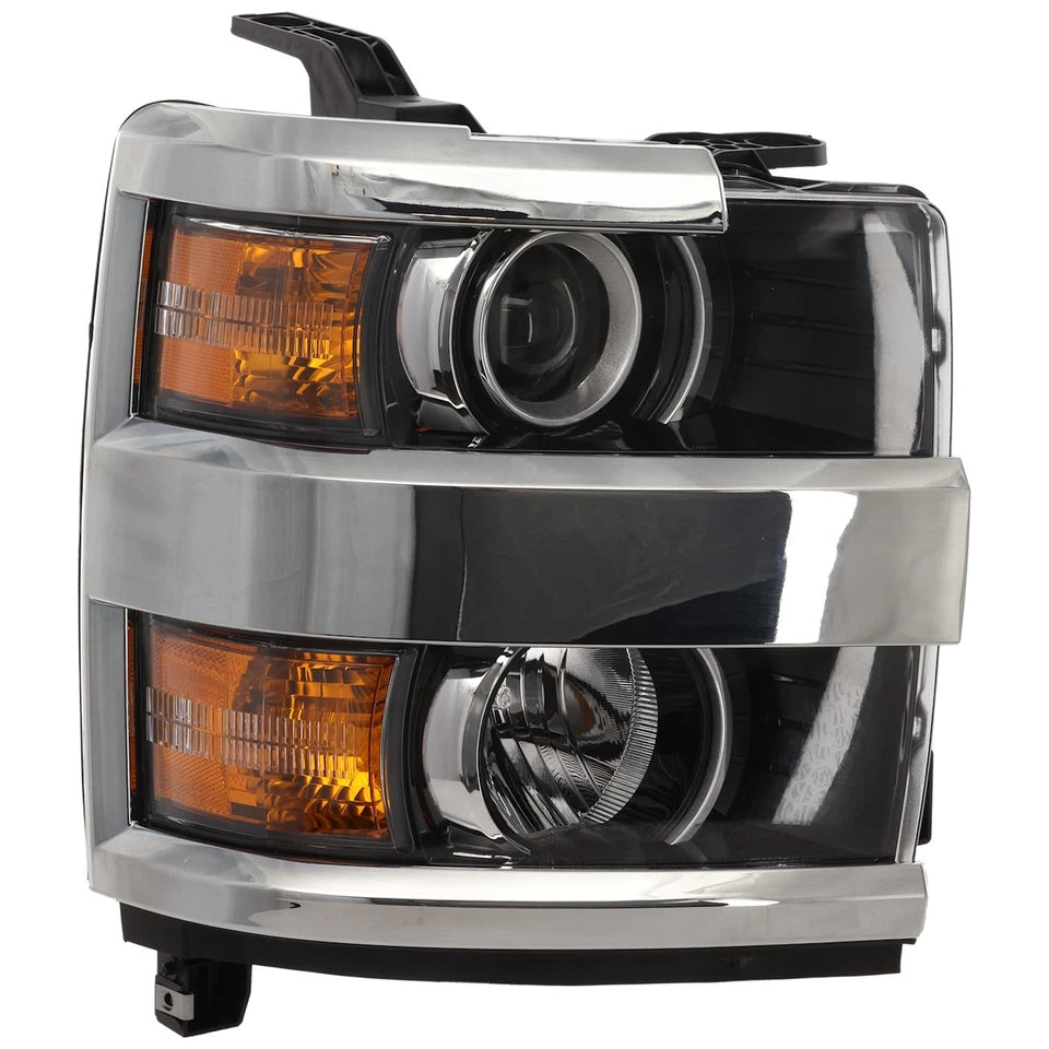 2015–2019 Chevrolet Silverado 3500 HD Headlight Set Left and Right Side w/ Bulb(s) | OEM Fit