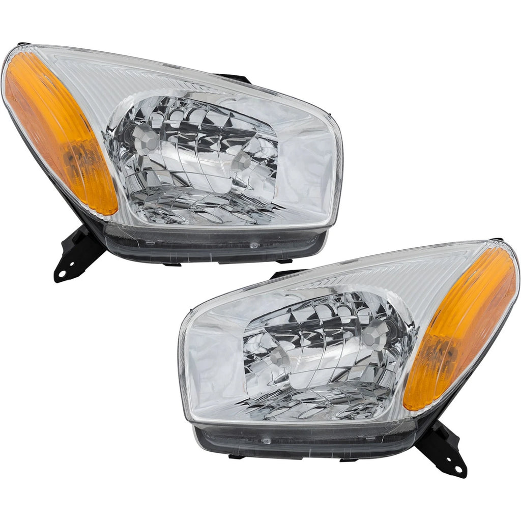 2001–2003 Toyota RAV4 Headlight Set with Bulbs | OEM Fit