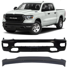 Load image into Gallery viewer, Front Bumper Face Bar Primed Steel &amp; Valance Textured Kit For 2019-2024 Ram 1500