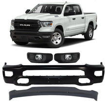 Load image into Gallery viewer, Front Bumper Face Bar Primed &amp; Fog Lights Assembly Kit For 2019-2024 Ram 1500