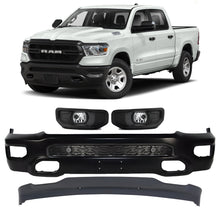 Load image into Gallery viewer, Front Bumper Face Bar Primed &amp; Fog Lights Assembly Kit For 2019-2024 Ram 1500