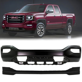 2016-2018 GMC Sierra 1500 Front Bumper Primed & Lower Valance Textured Kit | OEM Fit