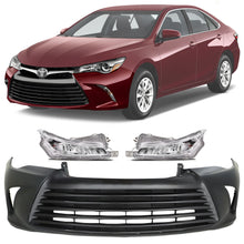 Load image into Gallery viewer, Front Bumper Cover Primed &amp; Turn Signal Lights Kit For 2015-2017 Toyota Camry