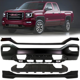 2016-2018 GMC Sierra 1500 Front Bumper Primed Steel & Valance Textured Kit | OEM Fit