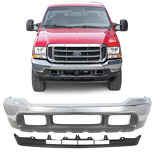 Load image into Gallery viewer, Front Bumper Chrome &amp; Valance Kit For 1999-2004 Ford F-250 Super Duty and 350