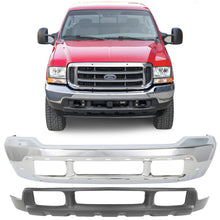 Load image into Gallery viewer, Front Bumper Chrome &amp; Valance Kit For 1999-2004 Ford F-250 Super Duty and 350