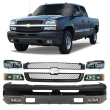 Load image into Gallery viewer, Front Bumper Primed &amp; Fog Lights Assembly Kit For 2003-2007 Chevrolet Silverado 1500