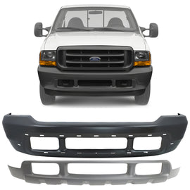 1999-2004 Ford F-250 Super Duty and 350 Front Bumper Primed & Valance Textured Kit  | OEM Fit