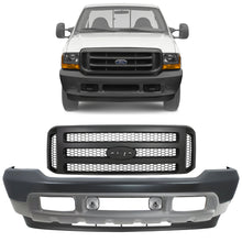 Load image into Gallery viewer, Front Bumper Primed &amp; Grille Assembly Kit For 1999-2004 Ford F-250 Super Duty