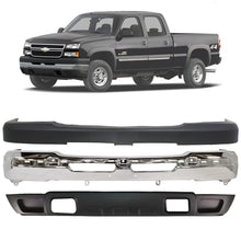 Load image into Gallery viewer, Front Bumper Chrome &amp; Valance Kit For 2003-2007 Chevrolet Silverado 1500 2500