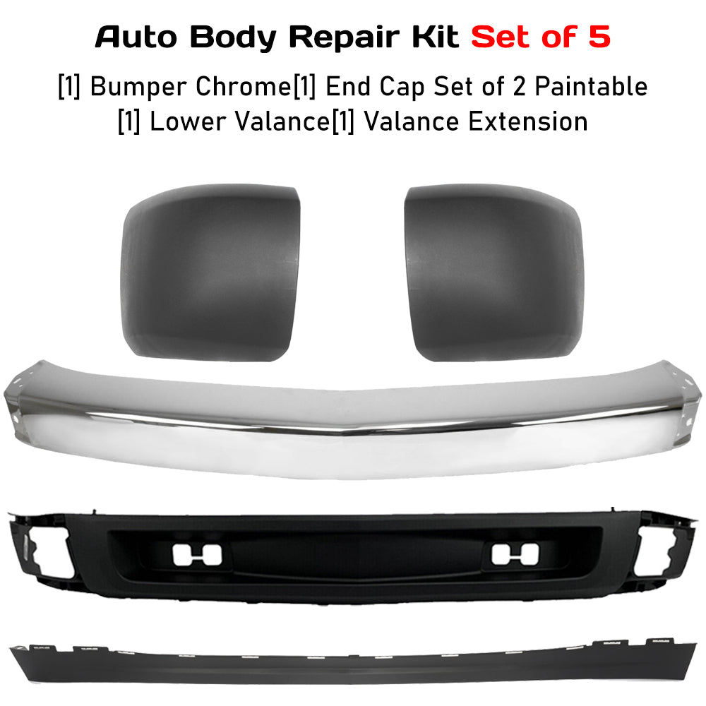 2007-2008 Chevrolet Silverado 1500 Front Bumper End & Valance Kit | OEM Fit