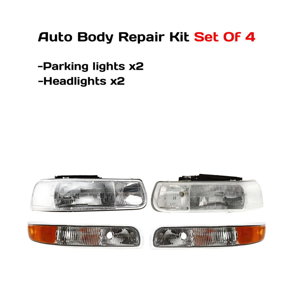 1999–2002 Chevrolet Silverado 1500 Headlight Kit Left and Right Side 4-Piece | OEM Fit