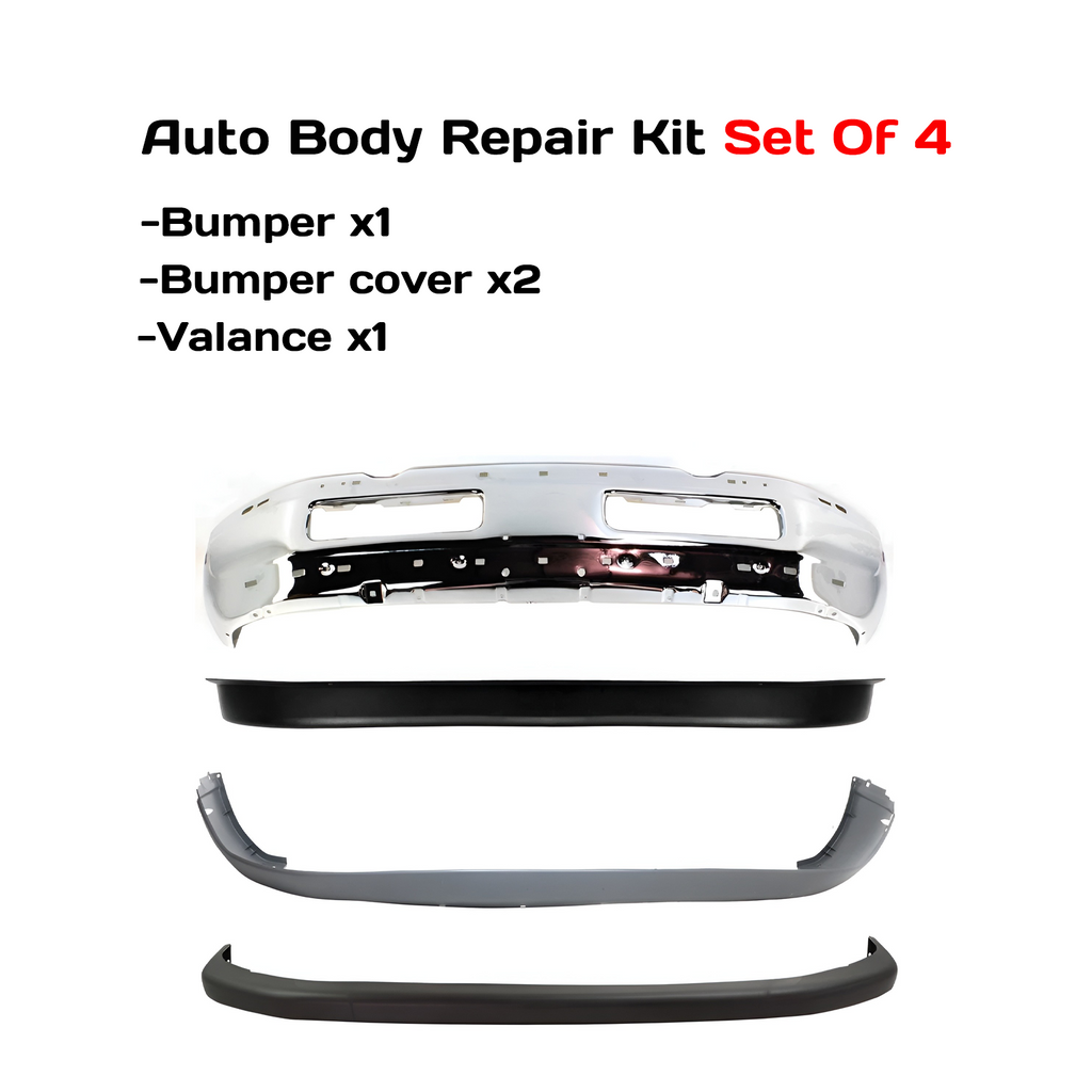1994–2001 Dodge Ram 1500 / 1994–2002 Ram 2500 Front Bumper Valance Kit Chrome | OEM Fit