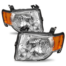 Load image into Gallery viewer, 2008–2012 Ford Escape SUV Chrome Headlights Assembly W/ Amber Corner Lamps Pair | OEM Fit