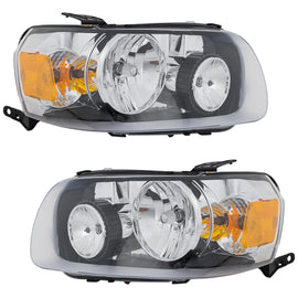 2005–2007 Ford Escape Driver & Passenger Side Headlights Halogen W/ Bulbs | OEM Fit