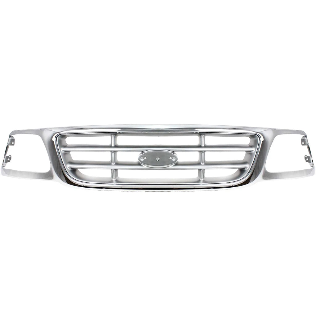 1999-2004 Ford F-150 Front Grille  Chrome Shell with Paintable | OEM Fit
