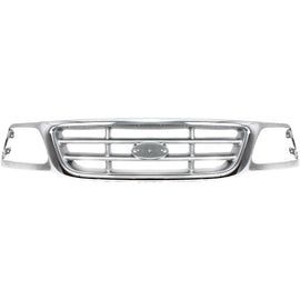 1999-2004 Ford F-150 Front Grille  Chrome Shell with Paintable | OEM Fit