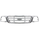 1999-2004 Ford F-150 Front Grille  Chrome Shell with Paintable | OEM Fit