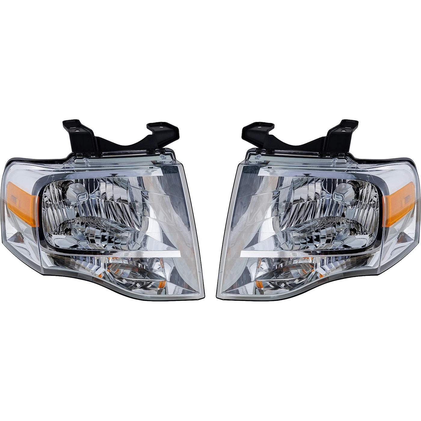 2007–2014 Ford Expedition Left & Right Headlights Halogen W/ Bulbs | OEM Fit