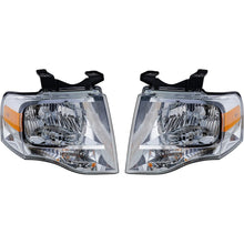 Load image into Gallery viewer, 2007–2014 Ford Expedition Left &amp; Right Headlights Halogen W/ Bulbs | OEM Fit