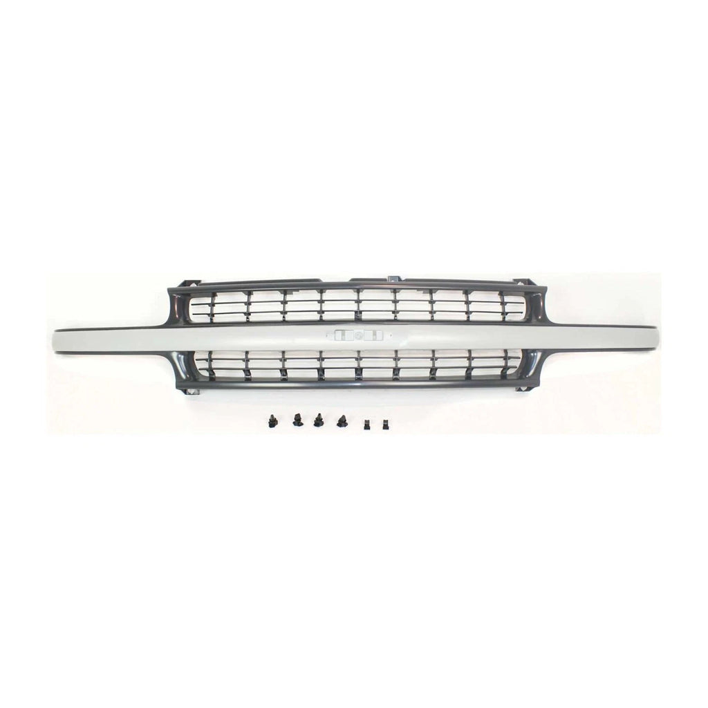 1999–2002 Chevrolet Silverado 1500 & 2000–2006 Chevrolet Tahoe Grille — Black Plastic | OEM Fit
