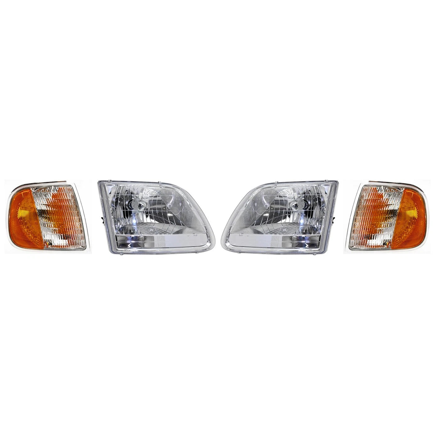 1997–2003 Ford F-150 Headlight Kit Left & Right Headlights with Corner Lights | OEM Fit