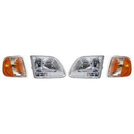 1997–2003 Ford F-150 Headlight Kit Left & Right Headlights with Corner Lights | OEM Fit