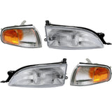 1995–1996 Toyota Camry Headlight and Corner Lights 4-Piece Kit – OEM Fit