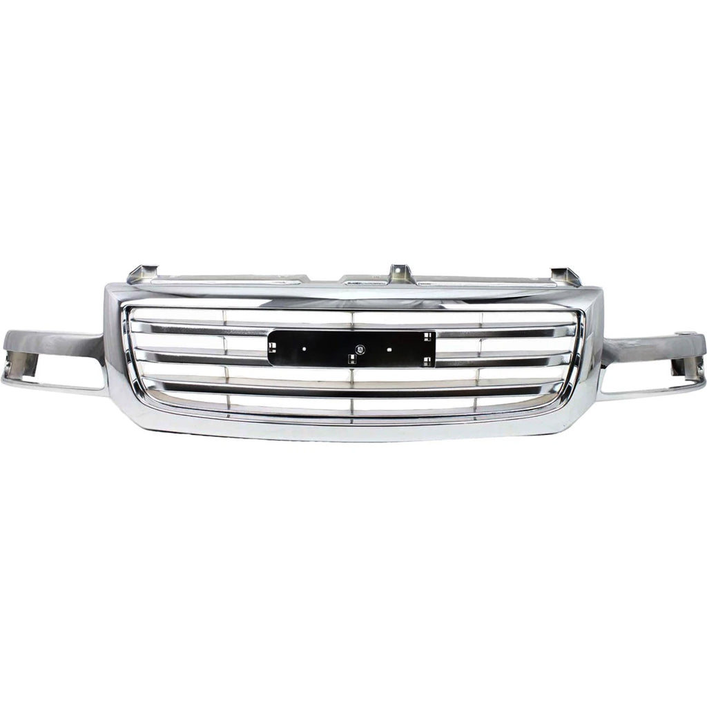 2003–2006 GMC Sierra 1500 Grille Assembly All Chrome w/ Emblem Provision | OEM Fit