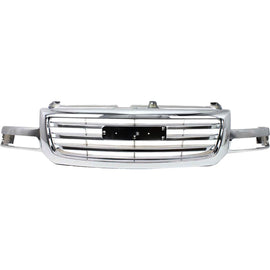 2003–2006 GMC Sierra 1500 Grille Assembly All Chrome w/ Emblem Provision | OEM Fit