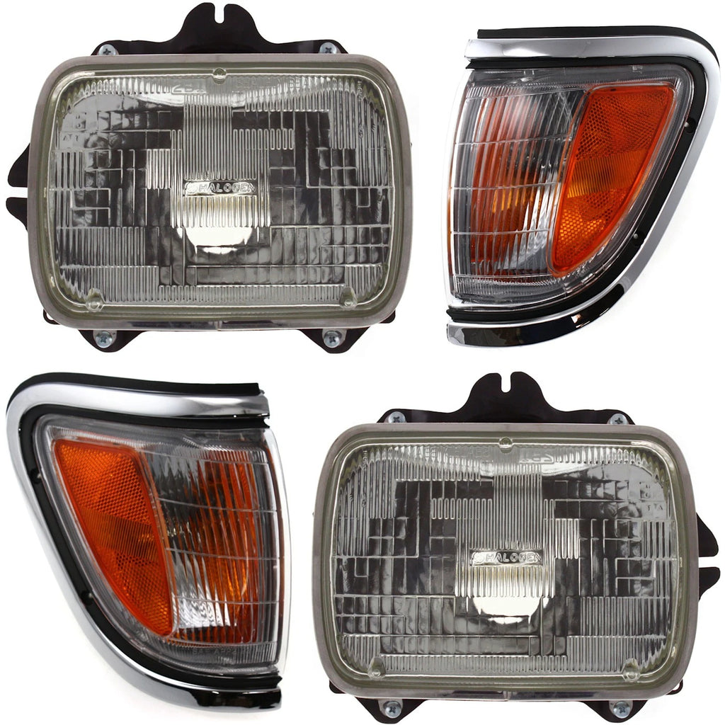 1995–1997 Toyota Tacoma 4WD Halogen Headlight Driver & Passenger | OEM Fit