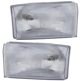 1999–2004 Ford F-250 Super Duty Headlight Set Left and Right Side Halogen Composite Type | OEM Fit