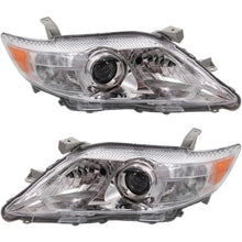 Load image into Gallery viewer, 2010–2011 Toyota Camry SE/LE/XLE Headlight Set Chrome Housing Left &amp; Right | OEM Fit