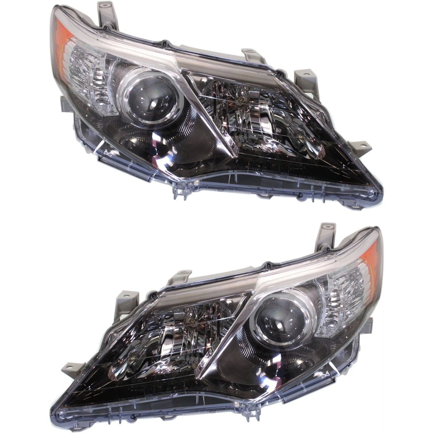 2012–2014 Toyota Camry Headlight Set Black Housing HID Left & Right | OEM Fit