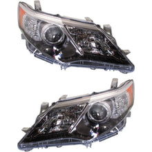 Load image into Gallery viewer, 2012–2014 Toyota Camry Headlight Set Black Housing HID Left &amp; Right | OEM Fit