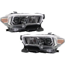 Load image into Gallery viewer, 2016–2018 Toyota Tacoma Headlight Set Left &amp; Right Black Housing 2Pc | OEM Fit